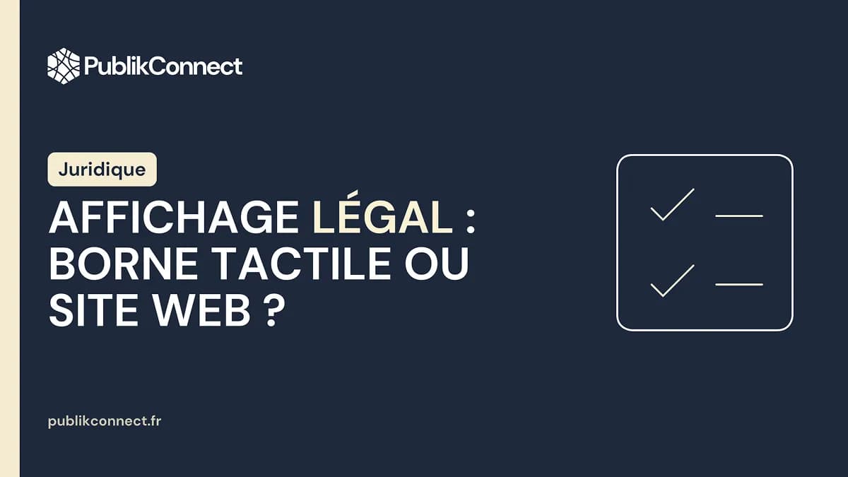 Affichage légal numérique en mairie : borne tactile ou site web ?